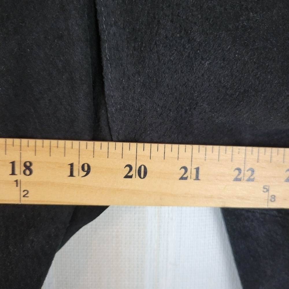 Wilsons Leather‎ Vintage Suede Cropped Jacket Black Size Extra Small - Picture 6 of 11